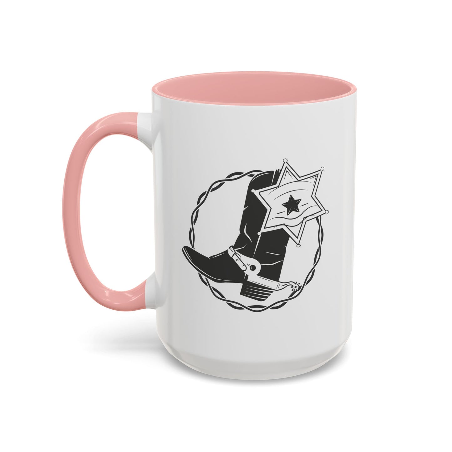 Accent Coffee Mug (11, 15oz) - Boots w Star
