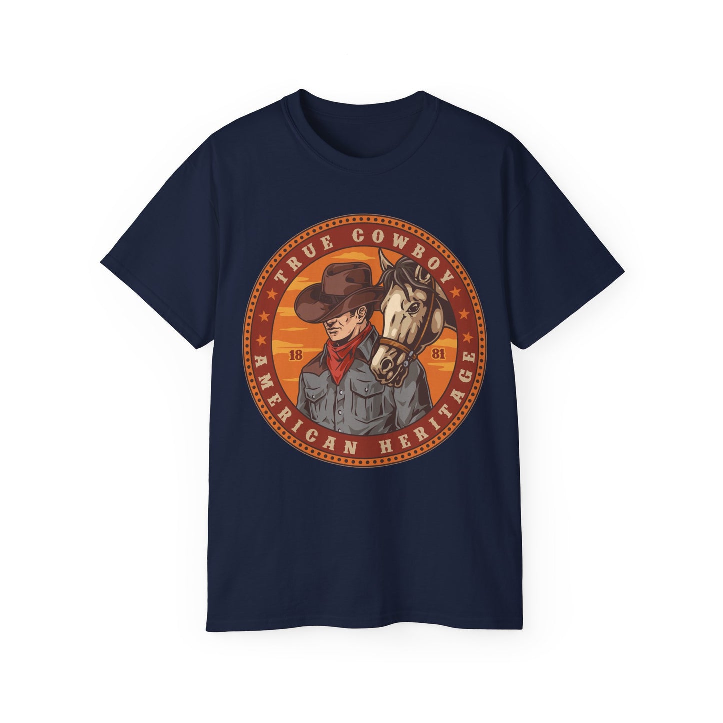 Unisex Ultra Cotton Tee - True Cowboy - American Heritage