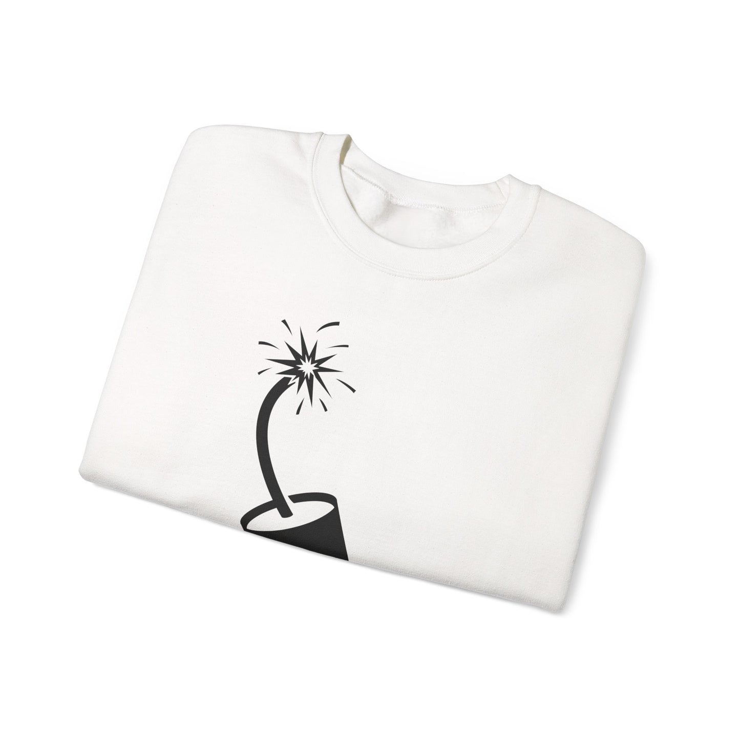 Crewneck Sweatshirt - Dynamite Stick w Burng Fuse X 300