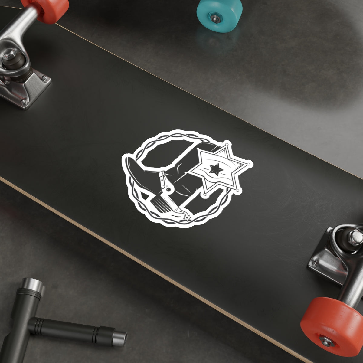 Die-cut stickers - Boots w Star