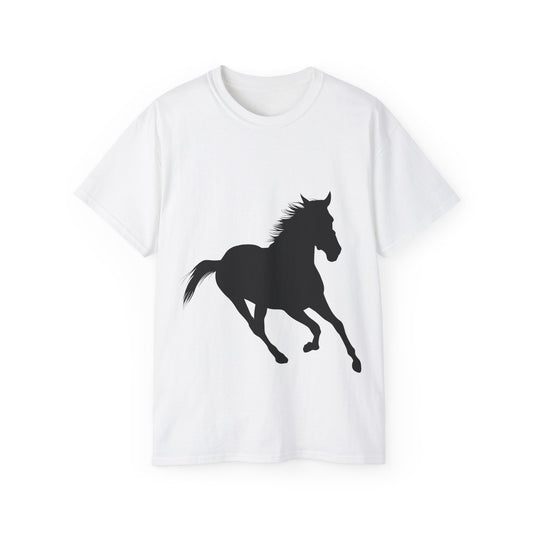Unisex Ultra Cotton Tee - Wild Horse - Running Leaning Left X 300