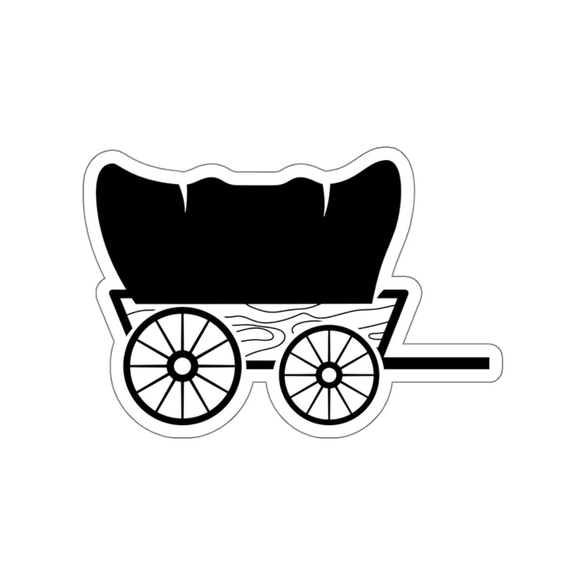 Die-cut stickers - Covered Wagon X 300