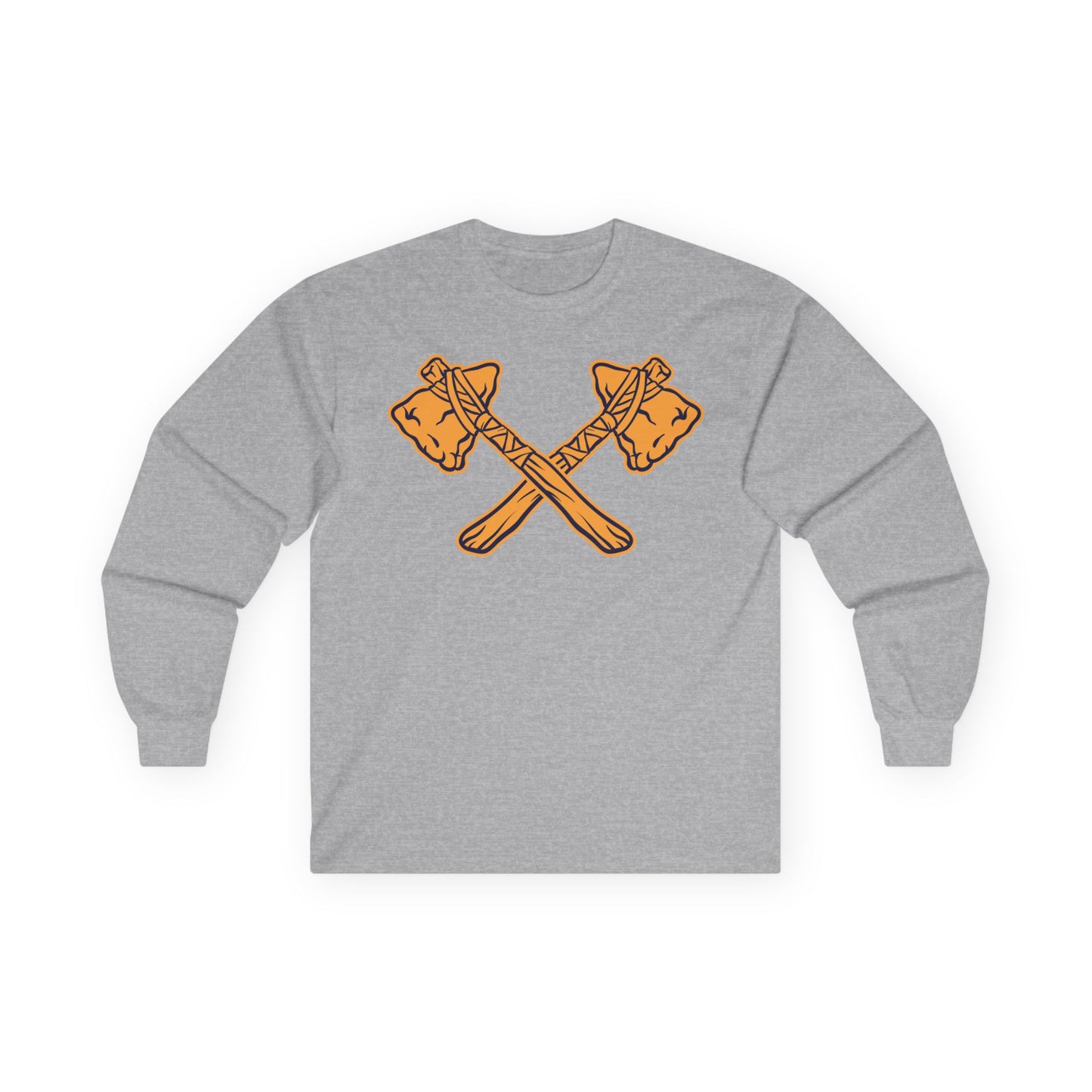 Unisex Ultra Cotton Long Sleeve Tee - Crossed Tomahawks