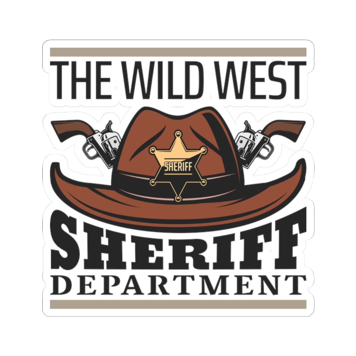 Kiss-Cut Stickers - The Wild West - Sheriff Department