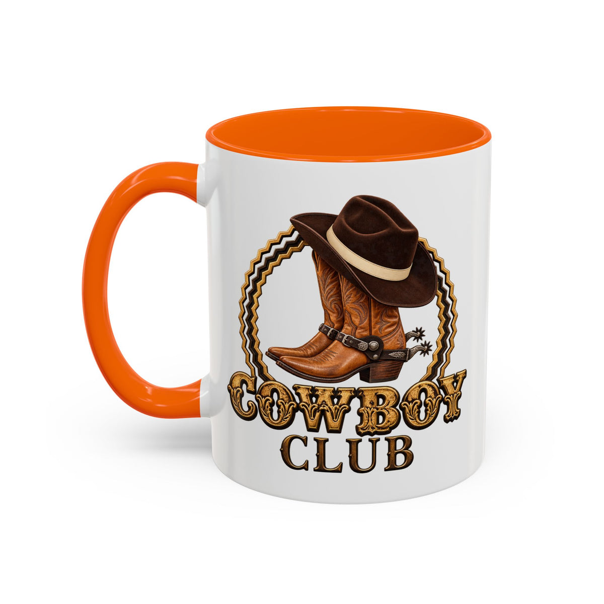 Accent Coffee Mug (11, 15oz) - Cowboys - Cowboy Club - Color - 3D Transparent