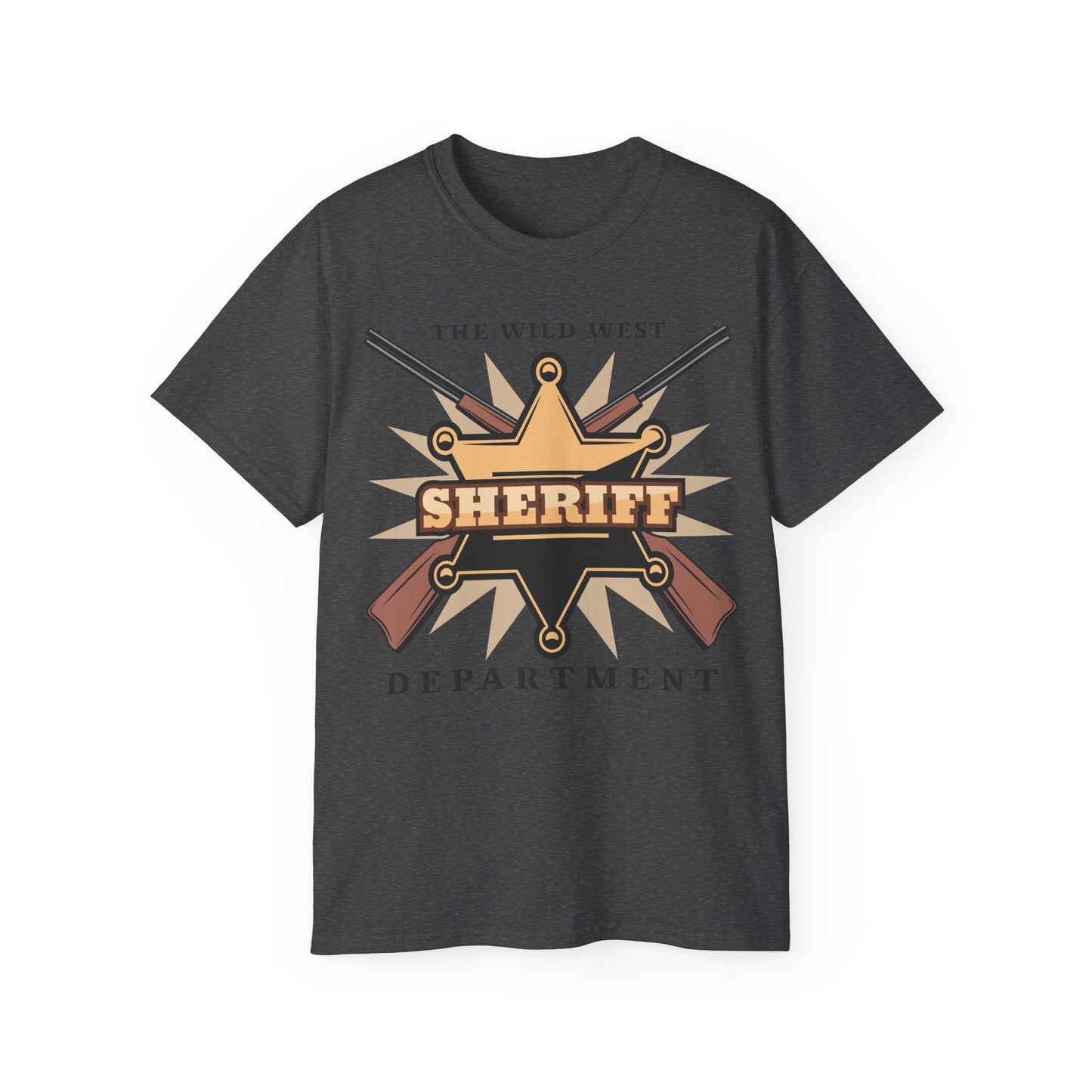 Unisex Ultra Cotton Tee - Western Cowboy - The Wild West - Sheriff Department