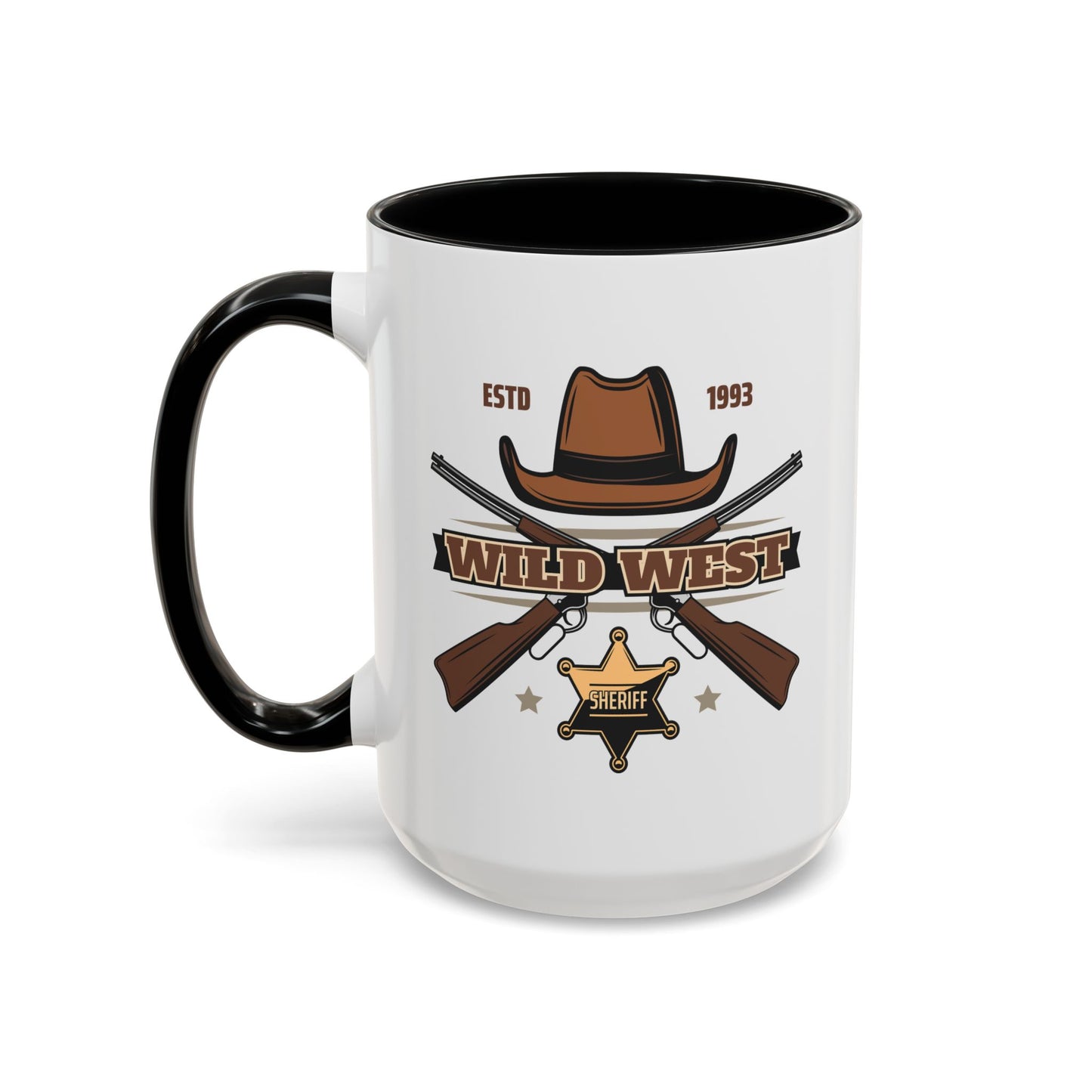 Accent Coffee Mug (11, 15oz) - Wild West - Sheriff