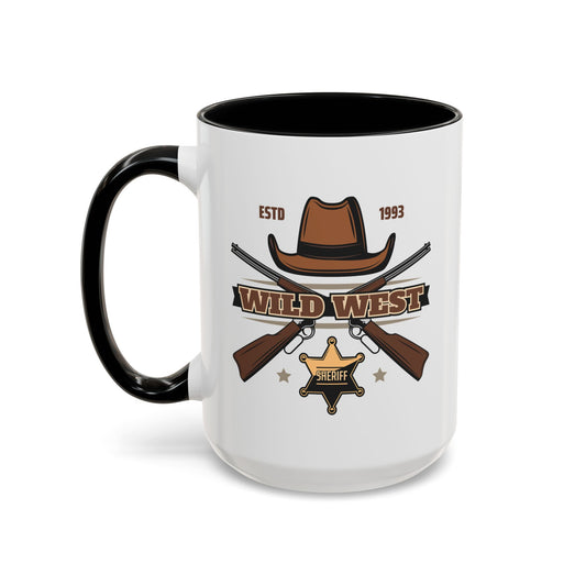 Accent Coffee Mug (11, 15oz) - Wild West - Sheriff