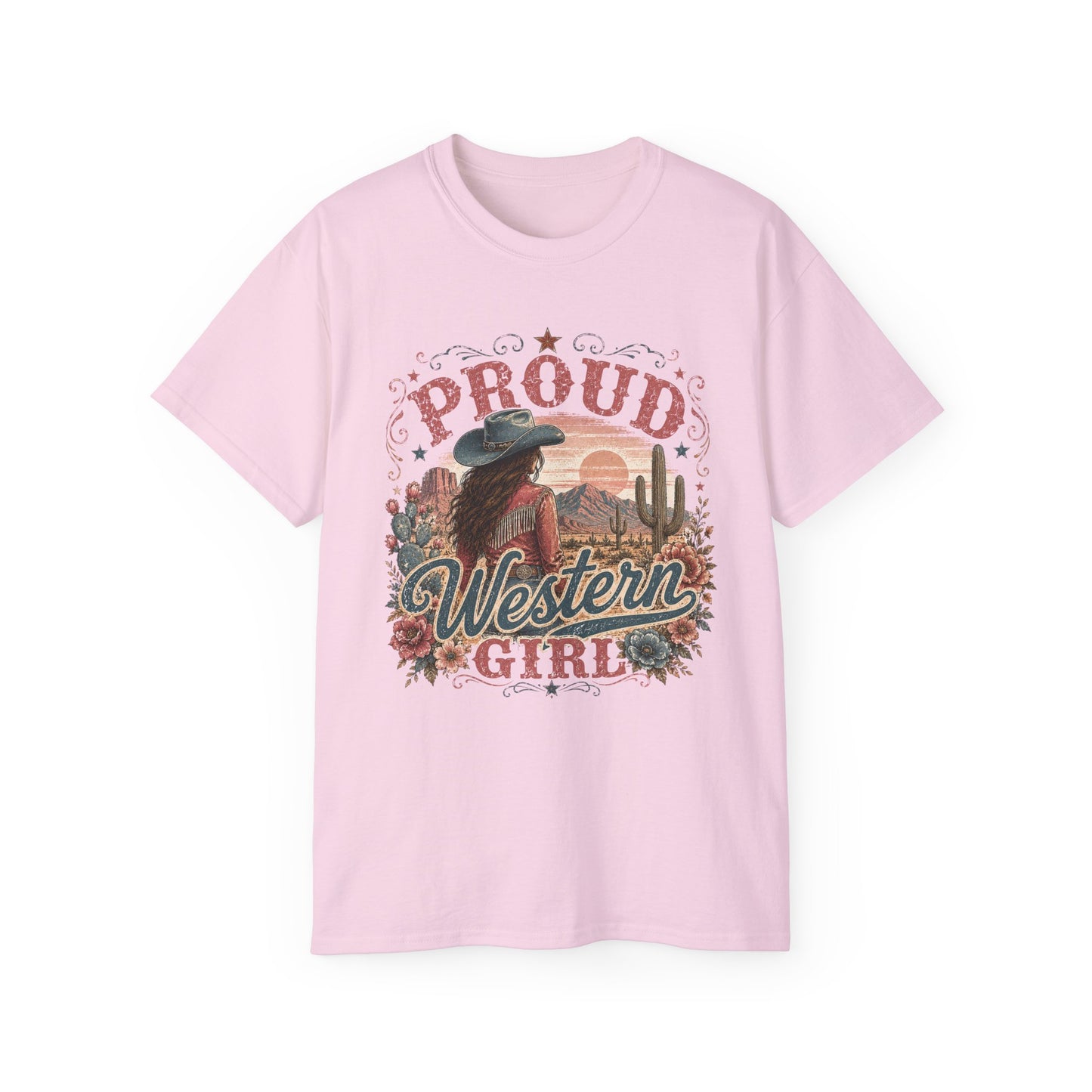 T-Shirt - Proud western girl in the desert