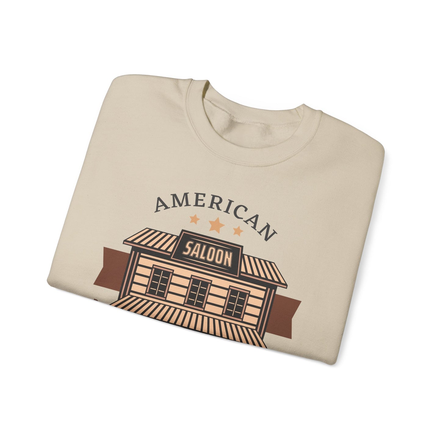 Crewneck Sweatshirt - American Cowboy - Saloon - Wild West