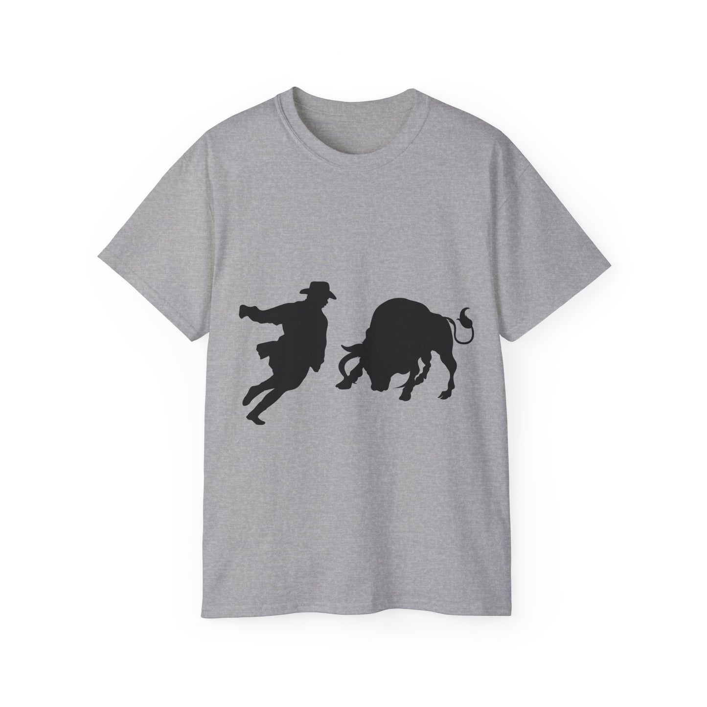 Unisex Ultra Cotton Tee - Clown and Bull - Silhouette
