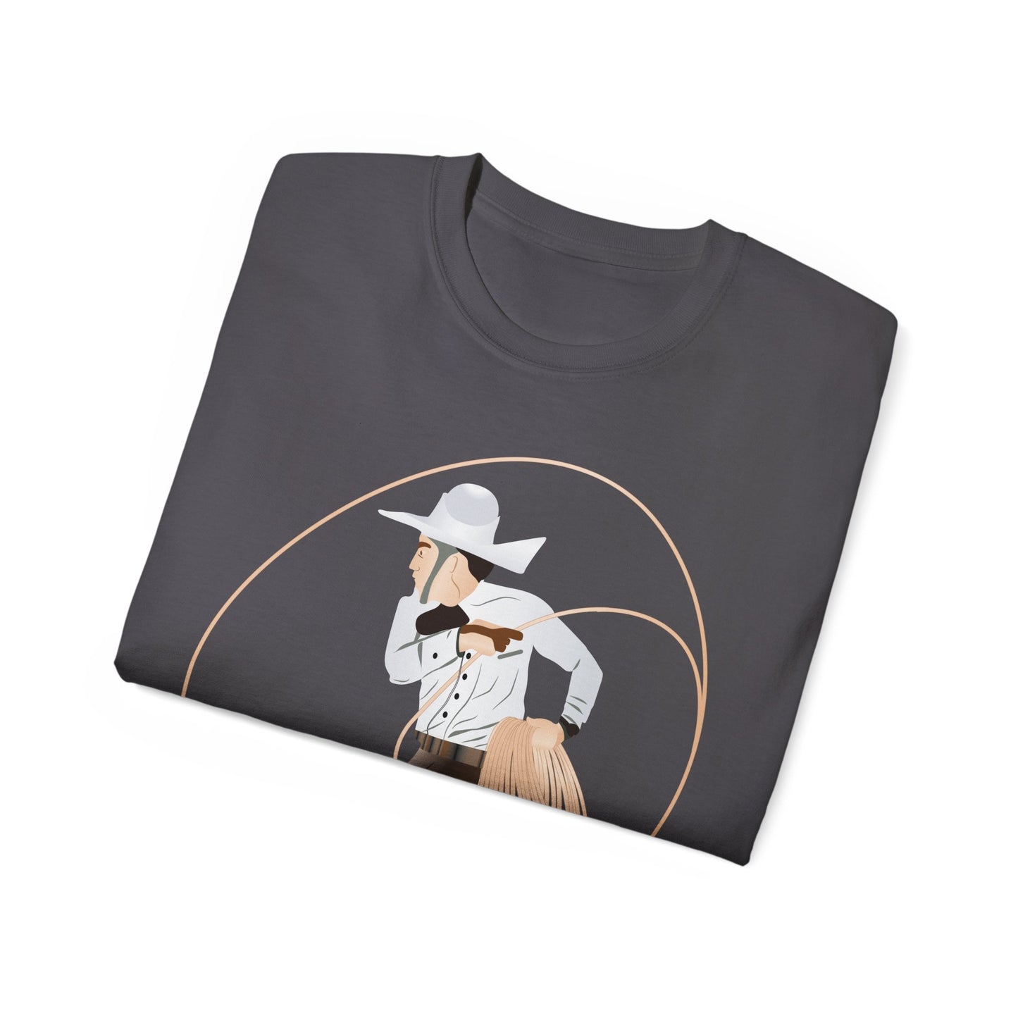 Unisex Ultra Cotton Tee - Rodeo - Mexican Cowboy - Lariat