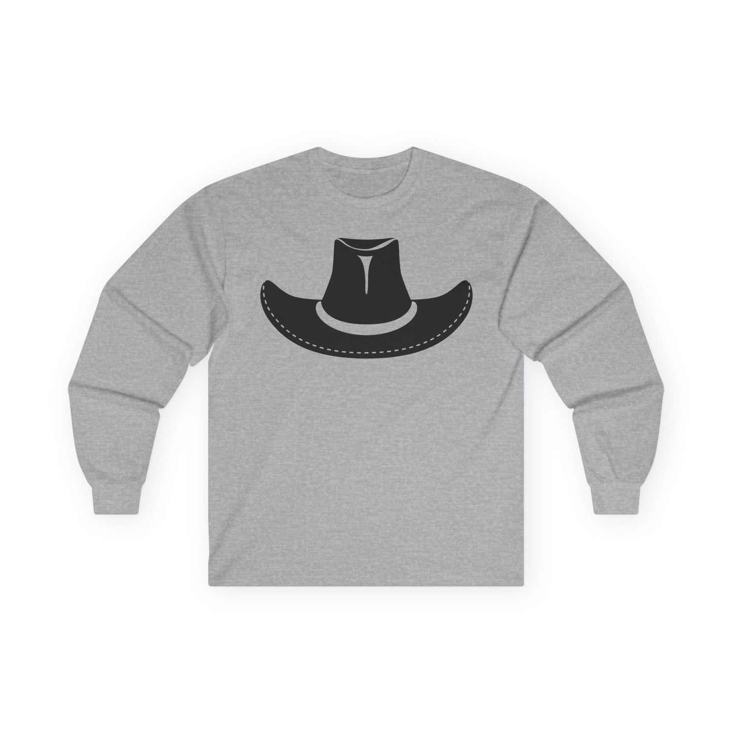 Unisex Ultra Cotton Long Sleeve Tee - Cowboy Hat - Forward X 300