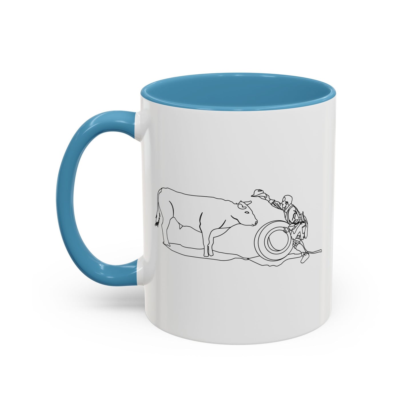 Accent Coffee Mug (11, 15oz) - Clown and Bull - LA