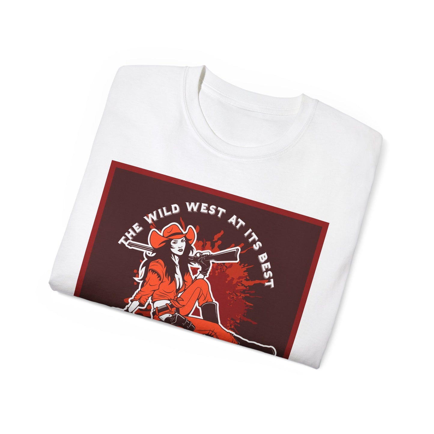 Unisex Ultra Cotton Tee - The Wild West at its Best - Cowboy Rodeo