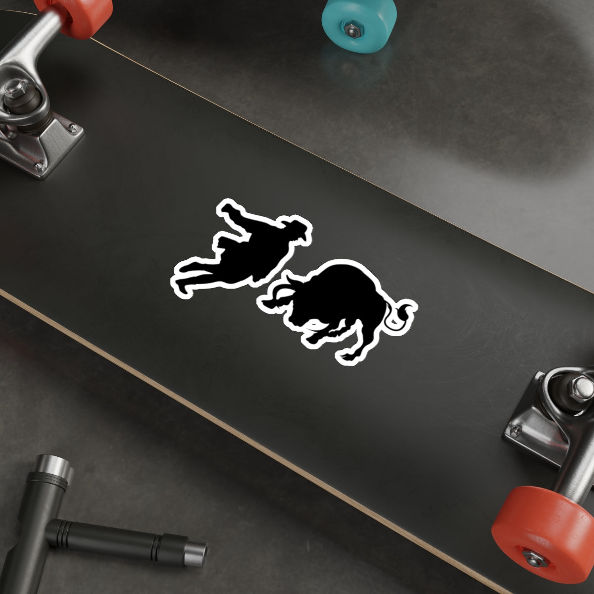Die-cut stickers - Clown and Bull - Silhouette