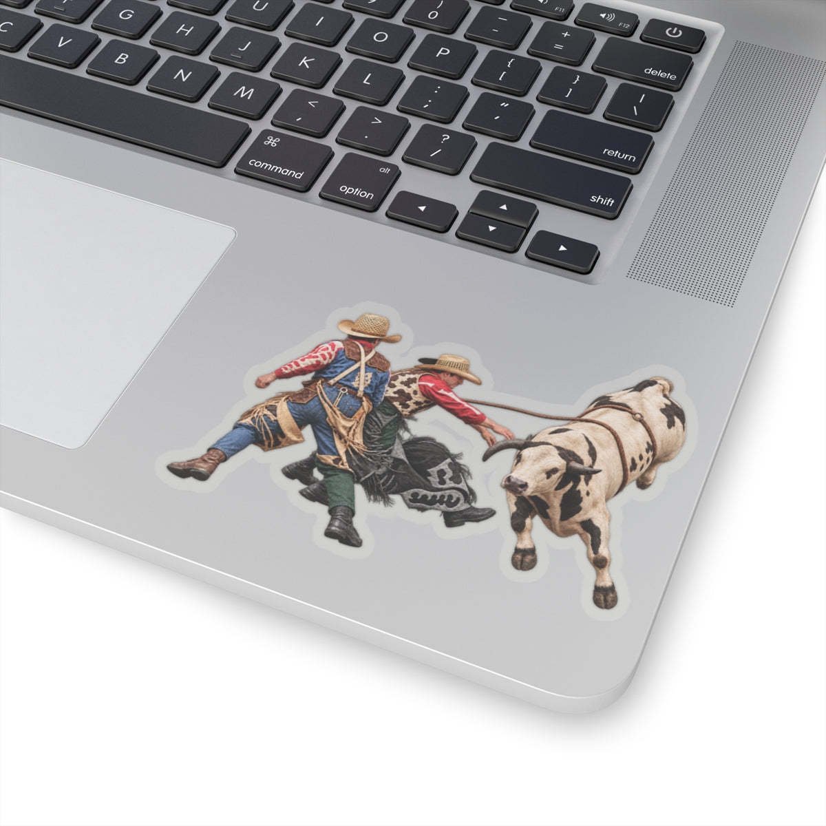 Kiss-Cut Stickers - Cowboys - Clowns and Bull - without Text - 3D Transparent