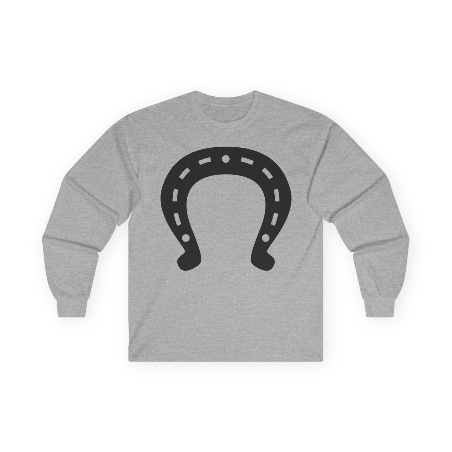 Unisex Ultra Cotton Long Sleeve Tee - Horseshoe X 300