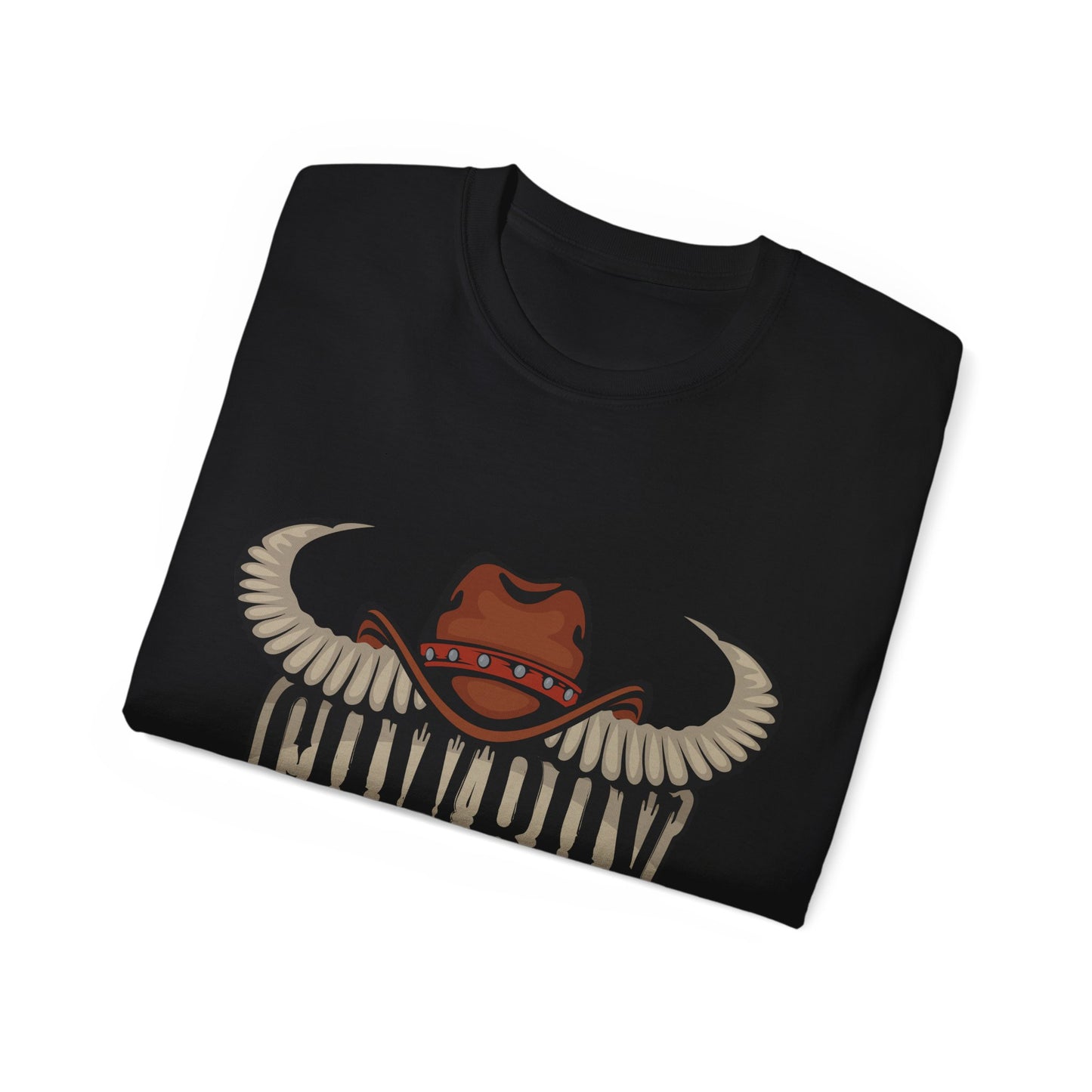 Unisex Ultra Cotton Tee - Cowboy Rodeo - Horn