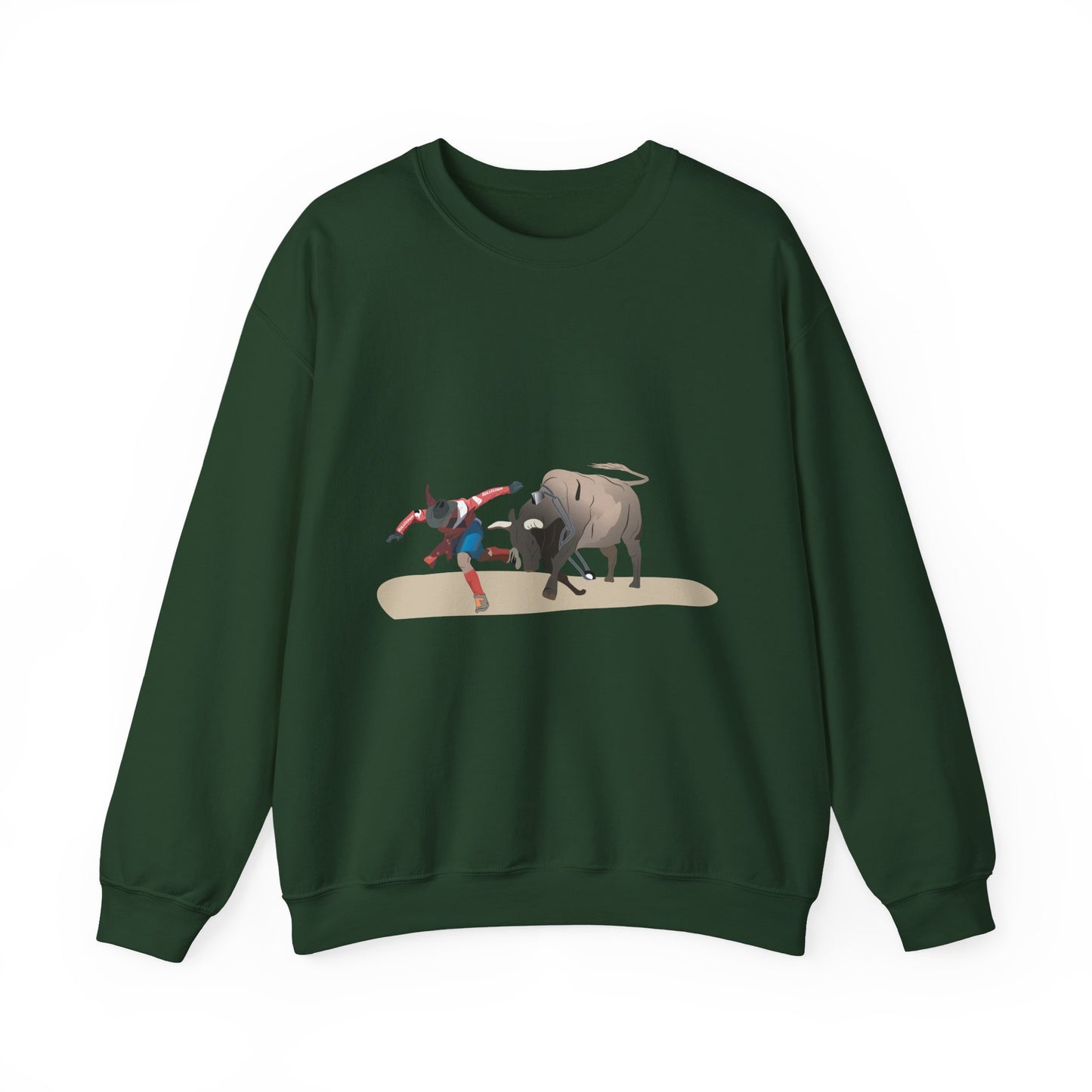 Crewneck Sweatshirt - Rodeo - Bull and Clown