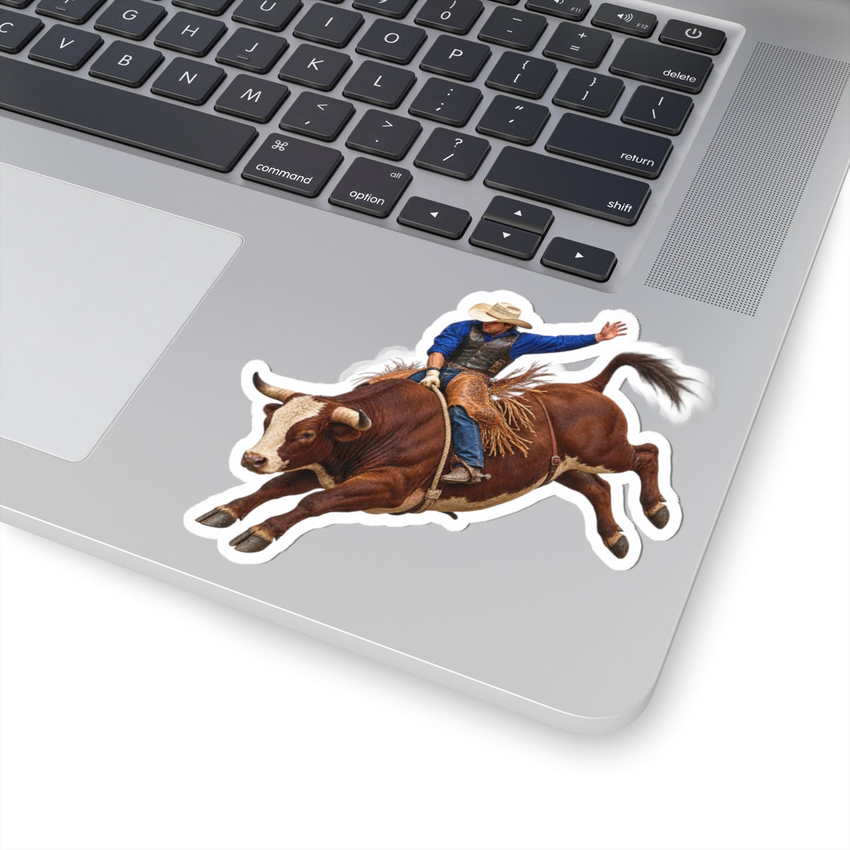 Kiss-Cut Stickers - Cowboys - Bull Rider - Mid Ride - without Text - 3D Transparent