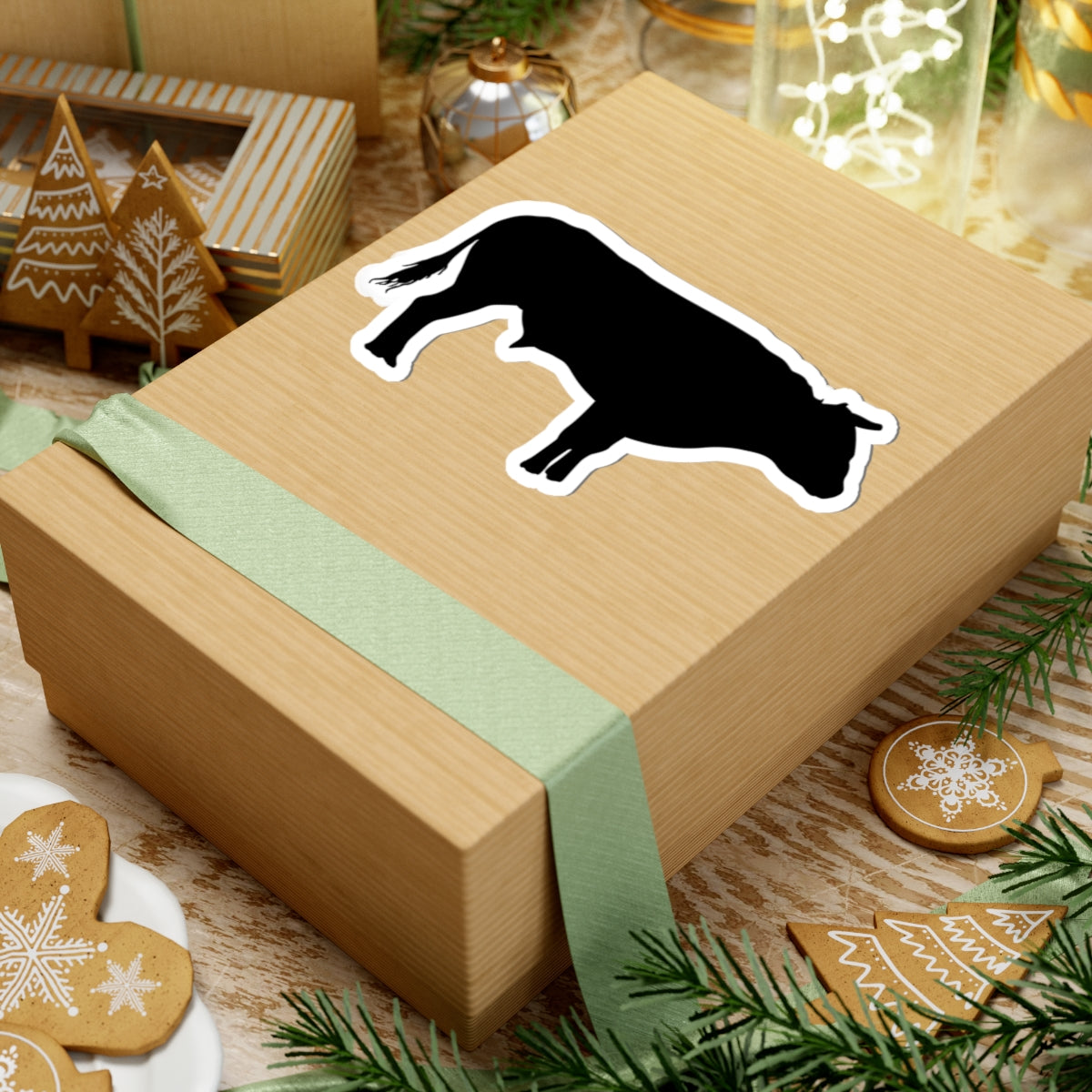 Kiss-Cut Stickers - Bull - Silhouette