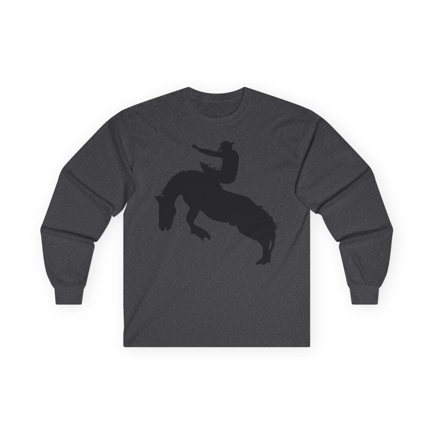Unisex Ultra Cotton Long Sleeve Tee - Augusta - Rodeo - Silhouette