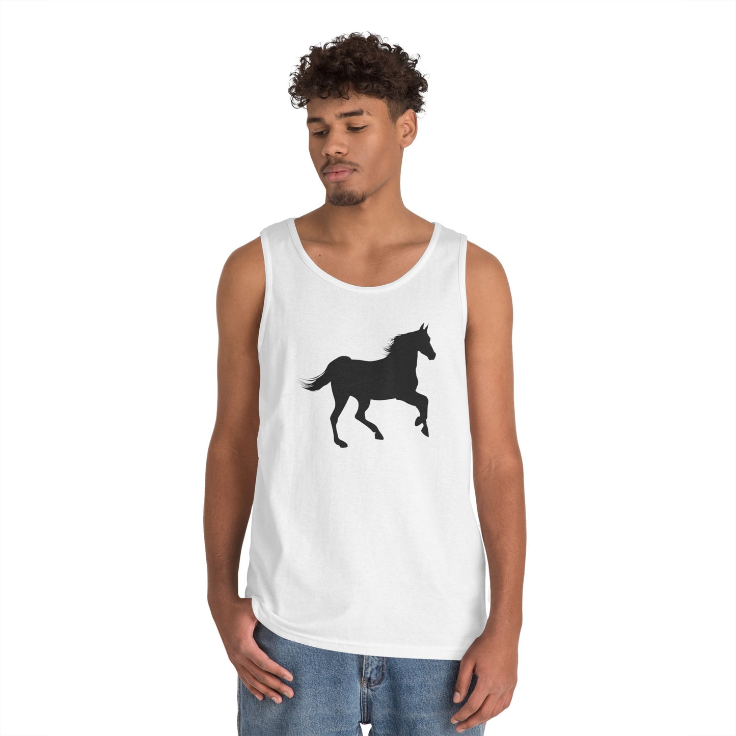 Unisex Heavy Cotton Tank Top - Wild Horse - Prancing X 300