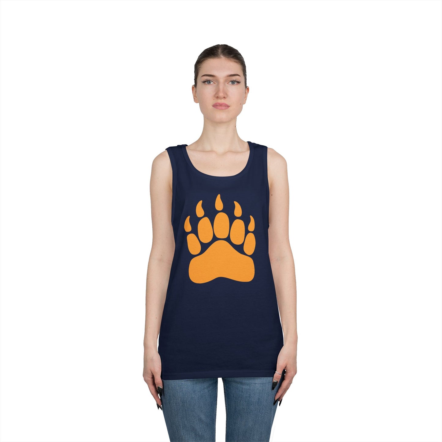 Unisex Heavy Cotton Tank Top - Bear Paw