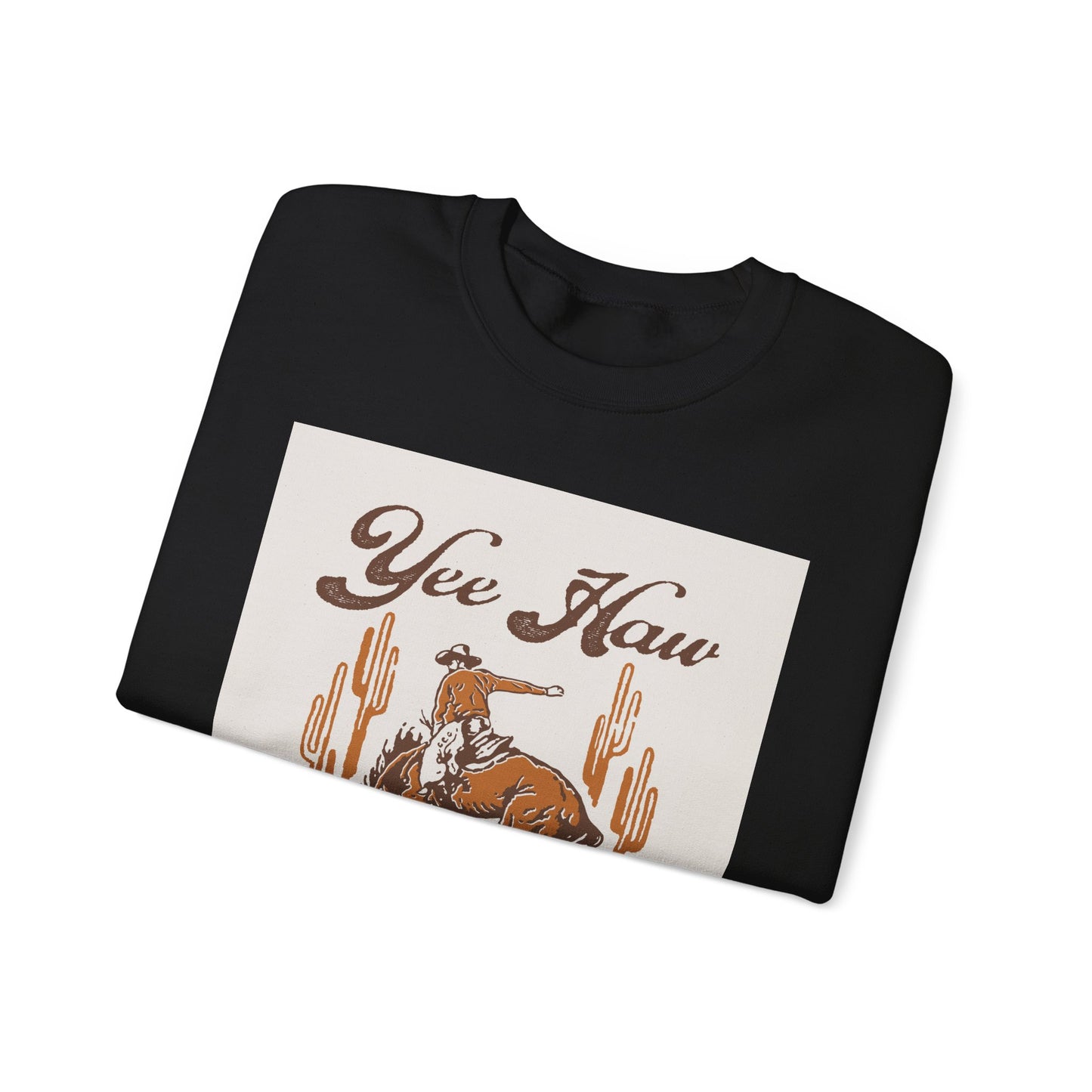 Crewneck Sweatshirt - Wild West Cowboy - Yee Haw