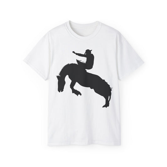 Unisex Ultra Cotton Tee - Augusta - Rodeo - Silhouette