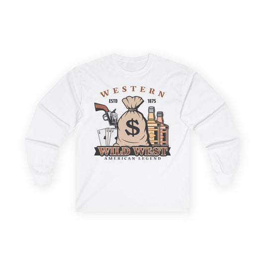 Unisex Ultra Cotton Long Sleeve Tee - Western - Wild West - American Legend