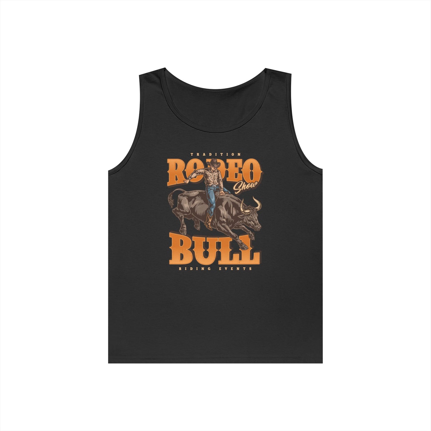Unisex Heavy Cotton Tank Top - Tradition Rodeo Show - Bull Riding Events