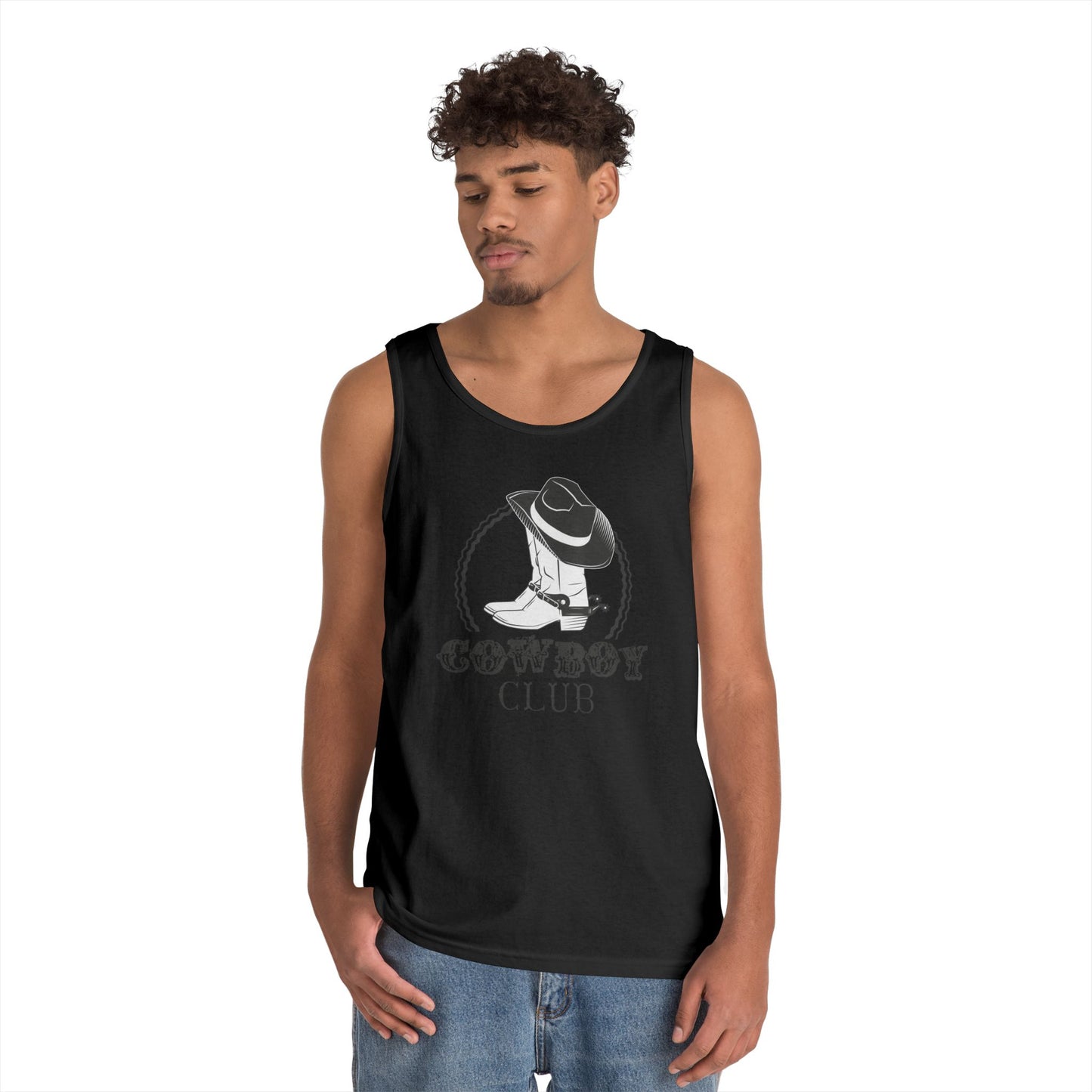 Unisex Heavy Cotton Tank Top - Cowboy Club