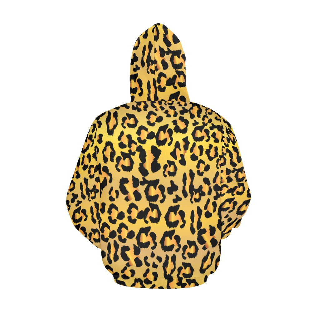 Leopard Camouflage V3 Men's All Over Print Hoodie (USA Size) (Model H13)