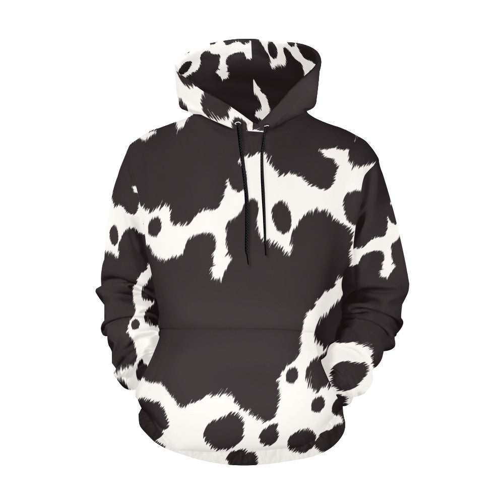 Men's All Over Print Hoodie (USA Size) (Model H13) - Cattle Skin
